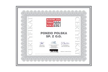 ponzio – construction company of the year 2021